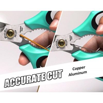 SR-336 Tijera multiusos filo serrado, abridor y corta alambre de Proskit