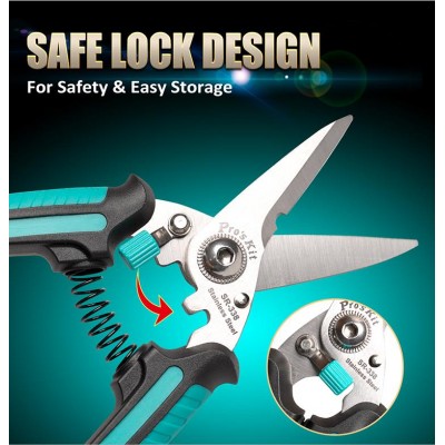 SR-338 Tijera multiusos con hoja serrada y muelle de Proskit