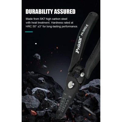 1PK-3001E Alicate de corte y pelacables de Proskit