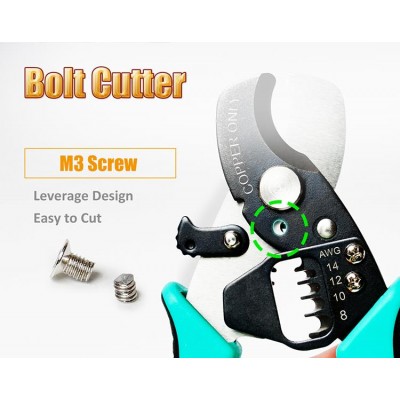 SR-363B Alicate de corte y pelacables redondo 2 en 1 de Proskit