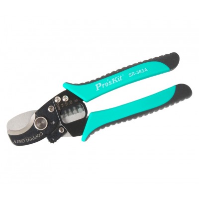 SR-363A Tenaza de corte y pelacables redondo 2 en 1 de Proskit