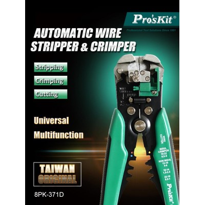 8PK-371D Mordaza de corte y pelacables y crimpadora de Proskit