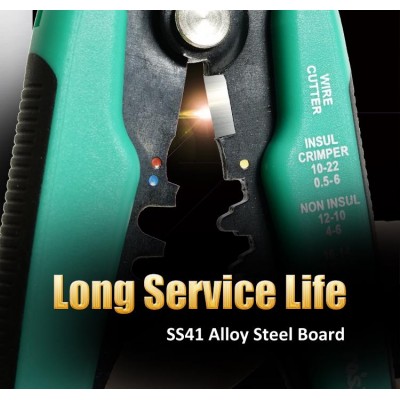 8PK-371D Mordaza de corte y pelacables y crimpadora de Proskit