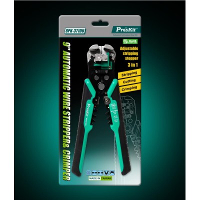8PK-371DU Mordaza de corte, pelacables y crimpadora de Proskit