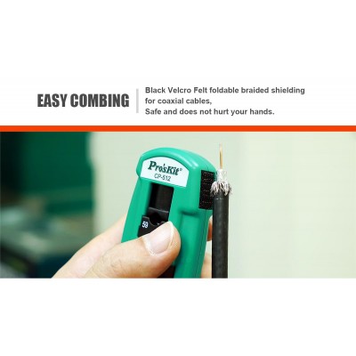 Pelacables coaxiales en un sólo paso por rotación de Proskit - CP-512