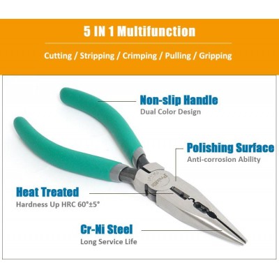 CP-147 Alicate de puntas multi función para electricista de Proskit