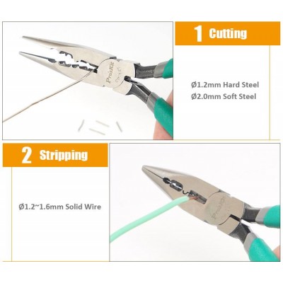 CP-147 Alicate de puntas multi función para electricista de Proskit