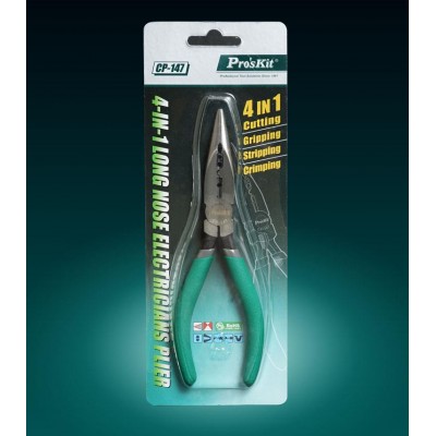 CP-147 Alicate de puntas multi función para electricista de Proskit
