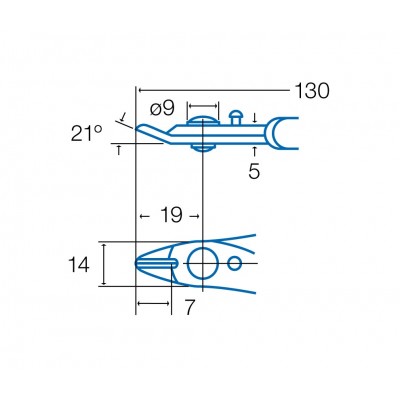 PM-5101-C Alicates de corte de alta resistencia con clip de seguridad (130 mm) de Proskit