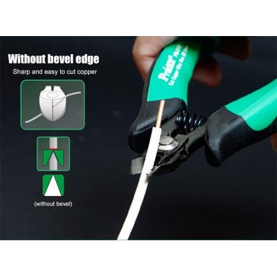 PM-5101-C Alicates de corte de alta resistencia con clip de seguridad (130 mm) de Proskit