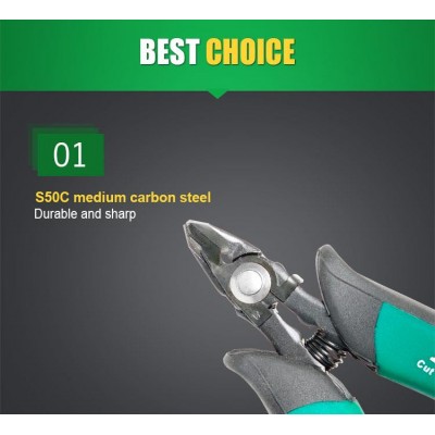 PM-5101-C Alicates de corte de alta resistencia con clip de seguridad (130 mm) de Proskit