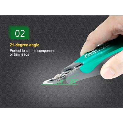 PM-5101-C Alicates de corte de alta resistencia con clip de seguridad (130 mm) de Proskit