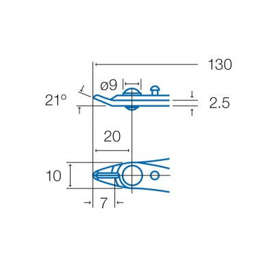 8PK-25PD Micro Alicate de corte oblicuos (130 mm) de Proskit