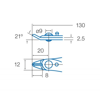 1PK-101-E Alicates de corte micro con mango conductor (130 mm) de Proskit