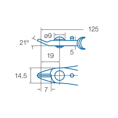 1PK-5101-CE Alicates de corte resistentes con clip de seguridad y mango conductor (125 mm) de Proskit