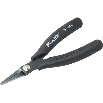 1PK-104-E Alicates de puntas planas Con Mango Conductivo (145 mm) de Proskit