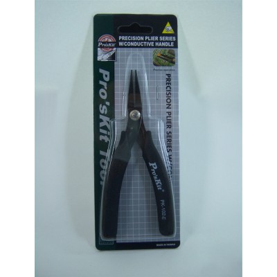 1PK-102-E Alicates de punta larga Con Mango Conductivo (145 mm) de Proskit