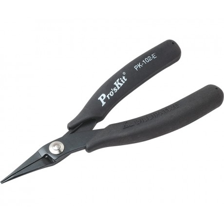 1PK-102-E Alicates de punta larga Con Mango Conductivo (145 mm) de Proskit