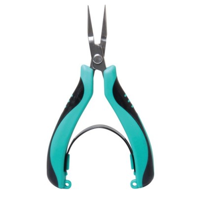 PM-396G Alicate de punta larga de acero inoxidable con Mango antideslizante TRP (120 mm) de Proskit