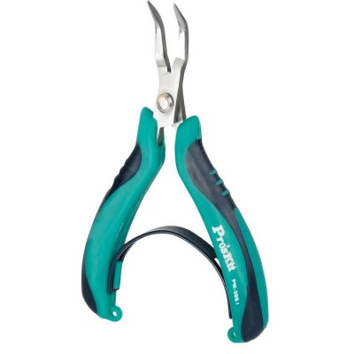 PM-396I Alicate de puntas curvas de acero inoxidable con Mango antideslizante TRP (120 mm) de Proskit