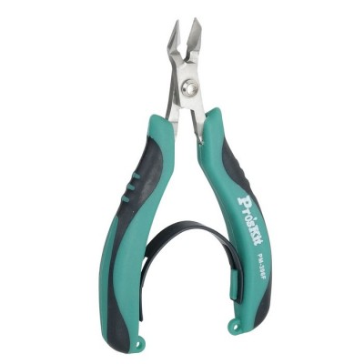 PM-396F Alicates de corte de acero inoxidable con Mango antideslizante TRP (115 mm) de Proskit