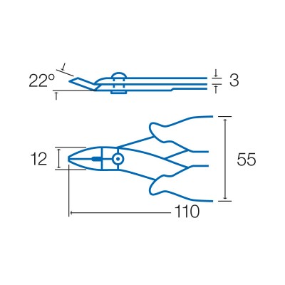 1PK-396A Micro alicate de corte (110 mm) de Proskit