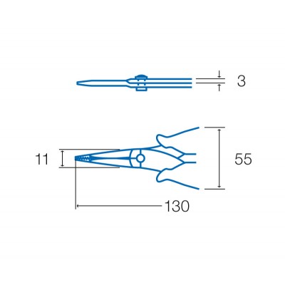 1PK-396B alicate de puntas (130 mm) de Proskit