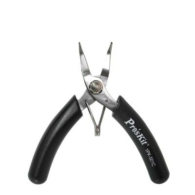 1PK-501C Micro Alicate de puntas curvas (100 mm) de Proskit
