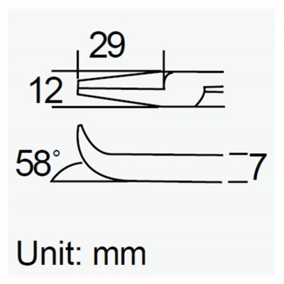 PM-755 Alicate de puntas curvas (128 mm) de Proskit
