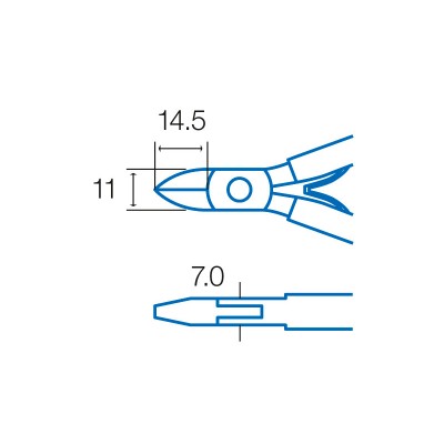 1PK-20 Alicate de corte de acero duro, dulce y cobre  (110 mm) de Proskit