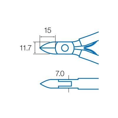 1PK-21 Alicate de corte de acero duro, dulce y cobre  (110 mm) de Proskit