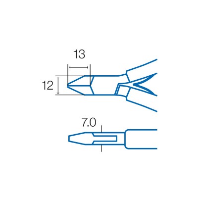 1PK-23 Alicate de corte de acero duro, dulce y cobre  (110 mm) de Proskit