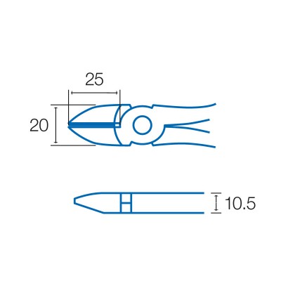 1PK-067 Alicate de corte estándar (160 mm) de Proskit
