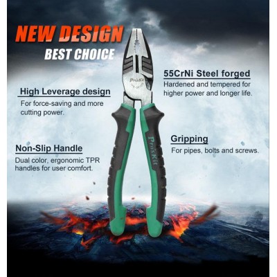 1PK-051DS Alicate universal (200 mm) de Proskit