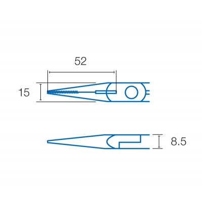 1PK-706Y Alicate de puntas y corte (160 mm) de Proskit