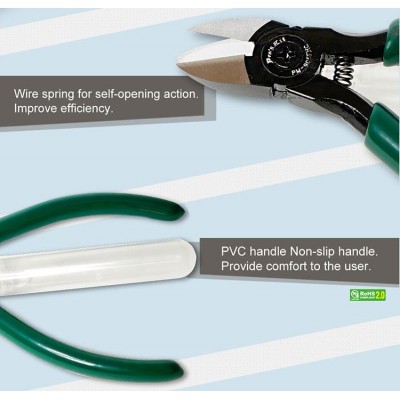PM-905FHC Alicate de corte diagonal con recogedor de restos (125 mm) de Proskit