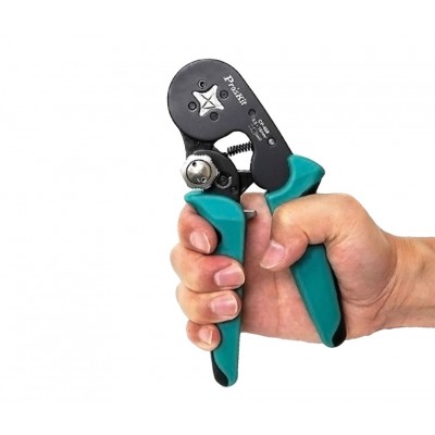 CP-468 Crimpadora de punteras cuatro puntos para cables eléctricos de Proskit