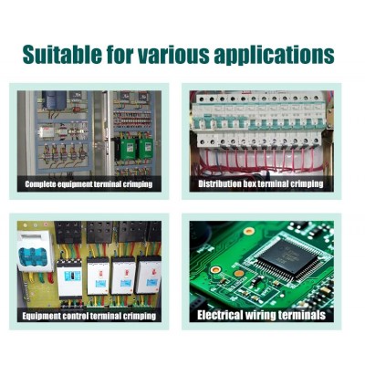 CP-468 Crimpadora de punteras cuatro puntos para cables eléctricos de Proskit