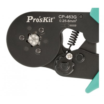CP-463G Crimpadora de punteras seis puntos para cables eléctricos de Proskit