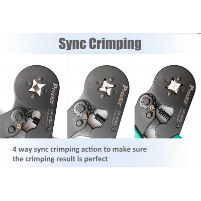 CP-462G Crimpadora de punteras para cables eléctricos de Proskit