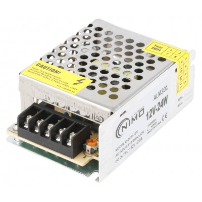 Fuente de alimentación conmutada 12V/24W/2A - ALM301
