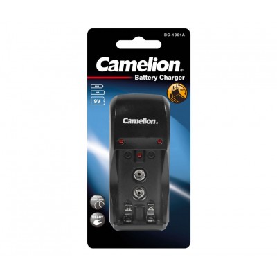 Cargador de baterías AA/AAA/9V plegable con auto apagado - BC-1001-A