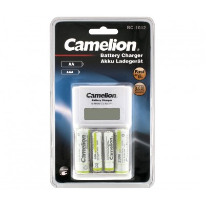 Cargador rápido de baterías 1-4 AAA/AA NI-MH con 2AA +2AAA - BC1012