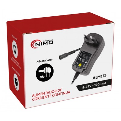 ALM174 Alimentador Regulable Manual 9..24Vcc/24W/1.000mA