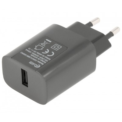 Cargador USB-A de red para Telefonía y dispositivos móviles 5.0V/1A - CAR414