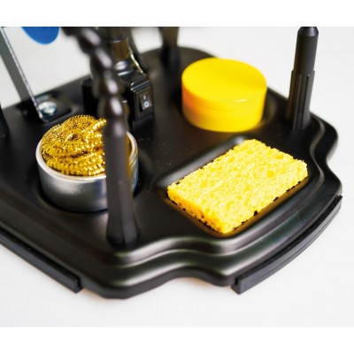 Soporte para soldadura con lupa con luz y 4 brazos - SN-396N