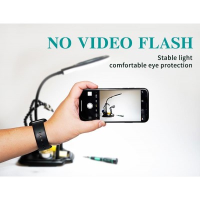 Soporte para soldadura con lupa con luz y 4 brazos - SN-396N