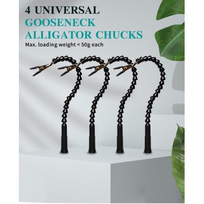 Soporte para soldadura con lupa con luz y 4 brazos - SN-396N