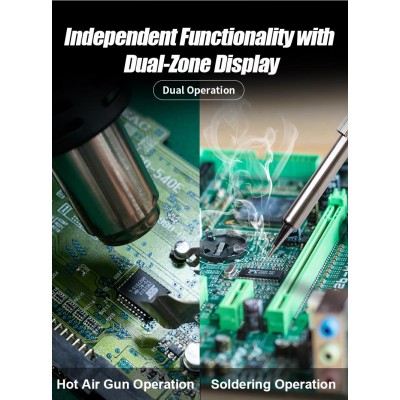 SS-982B Estación repair de soldadura y aire caliente para SMD de Proskit