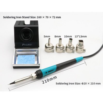 SS-982B Estación repair de soldadura y aire caliente para SMD de Proskit